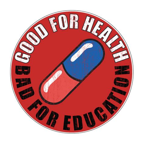 Akira Good For Health Bad For Education Pill Logo Vinyl Sticker Ag Design