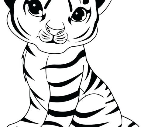 Since tigers often come in a few different colors, you can also add a bit of variety if you decide to print them all out at once.with that said, h ere are a few fierce tiger coloring pages, in case you're looking for a fun diy distraction for your kiddos.and once you're finished with these, go wild with our. Cute Baby Tiger Coloring Pages at GetColorings.com | Free ...