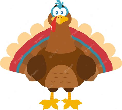 Premium Vector Thanksgiving Turkey Bird Cartoon Mascot Character