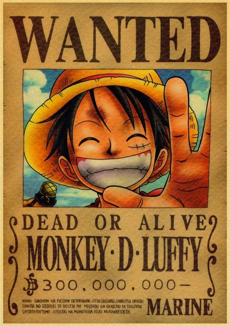 Poster One Piece Wanted All Crew