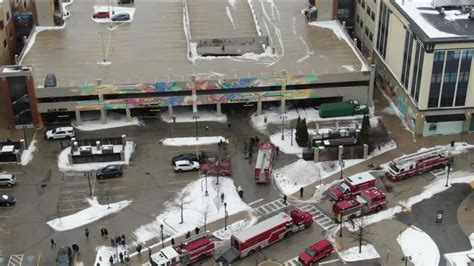 Parking Structure Partially Collapses At Wisconsin Mall