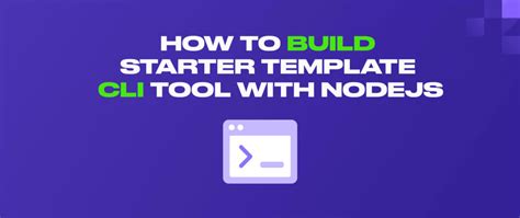 How To Build A Project Starter Template Cli Tool With Nodejs Dev