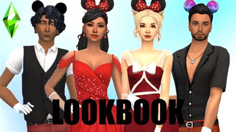Mickey And Minnie Mouse Inspired Lookbook I Sims 4 I Create A Sim Cc