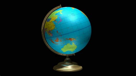 Animation Of A Turning Globe And A Stand Stock Footage Video 554836