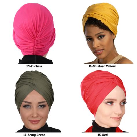 Pre Tied Instant Turban Head Wraps For Women Chemo Scarf Etsy Uk