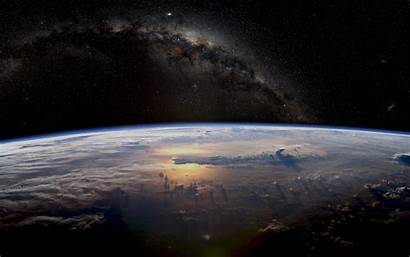 Milky Earth Way Space Planet Desktop Wallpapers