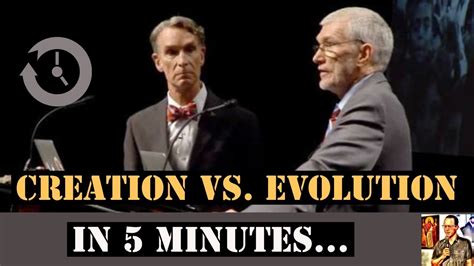 Creation Vs Evolution In 5 Minutes Youtube