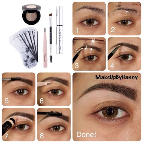 Eyebrow Tutorial Using Anastasia Beverly Hills Brow Products Use Stencils Eyebrow Makeup
