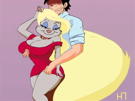 Rule 34 Animaniacs Anthro Blonde Hair Breasts Cleavage Collar Dress