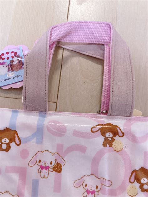 Sanrio Sugar Bunnies Shoulder Bag Plush Knit Pink Bag Set Shirousa Kurousa Ebay