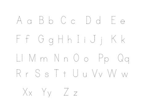 Printable Traceable Alphabet Letters Activity Shelter Printable