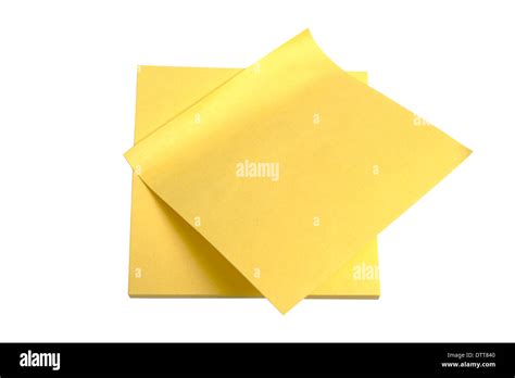 Yellow Memo Paper Stock Photo Alamy