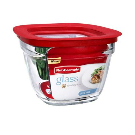 Rubbermaid Easy Find Lid Glass Food Storage Container 5 1 2 Cup 2856005