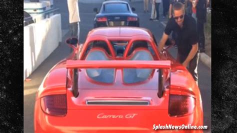 Paul Walker With Porsche Carrera Gt
