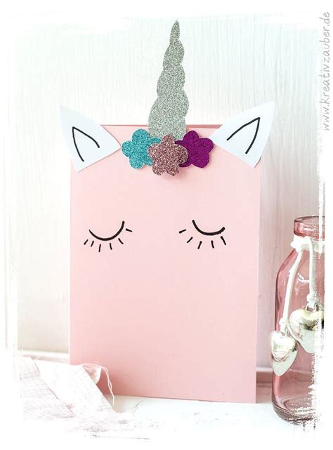 Bastel vorlage einhorn zum basteln von tollen einhorn geschenken mit kindern. Vorlage Einhorn zum kreativen Basteln - Kreativzauber ...