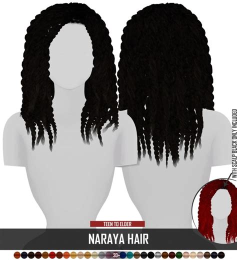 Naraya Hair At Redheadsims Sims 4 Updates