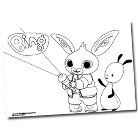 You will need a pdf reader to view these files. Colouring | Bing Bunny