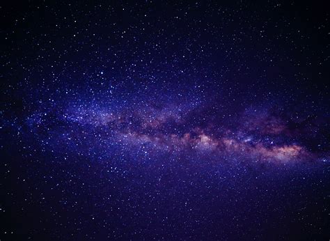 Milky Way And Starry Night Sky Image Free Stock Photo