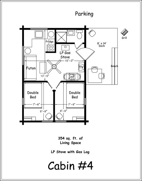 Archers Poudre River Resort Cabin 4 Cabin Floor Plans Small House