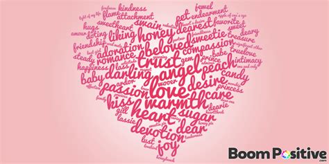 Love Words Positive Words To Describe Love Boom Positive