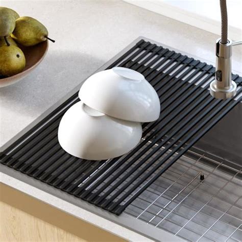 What i like most about this sink is that it is available in a lot of variations. Kraus 12.7-in x 20.5-in Silicone Sink Mat in the Sink ...