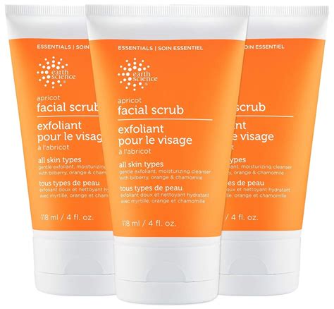 Earth Science Apricot Gentle Exfoliating Facial Scrub For All Skin