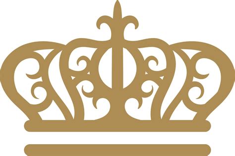 A Golden Crown On A White Background