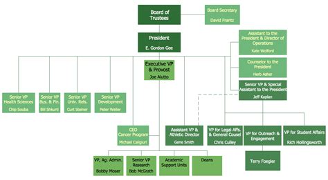 Functional Organizational Chart Template Master Template