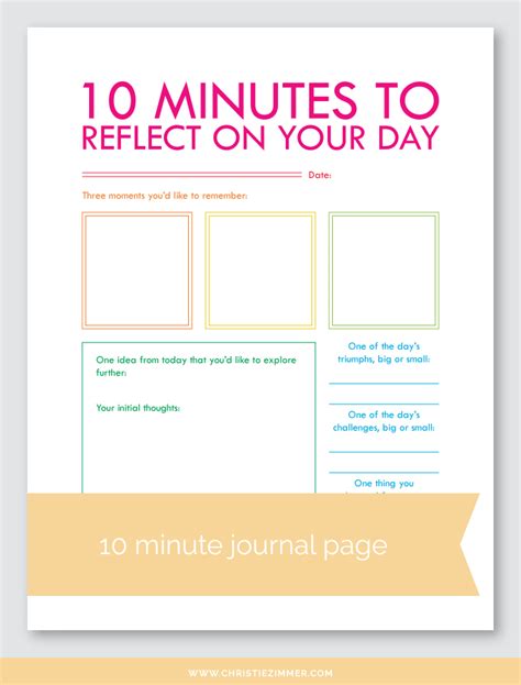 10 Minute Printable Guided Journal Pages — Christie Zimmer