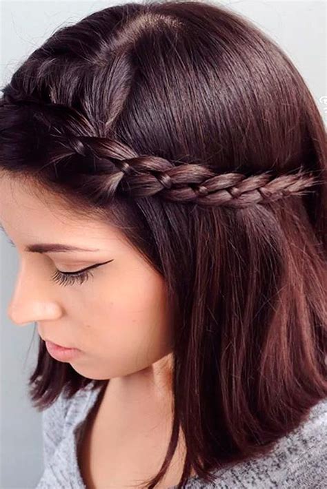 15 Charming Braided Hairstyles For Short Hair Prom Hairstyles For