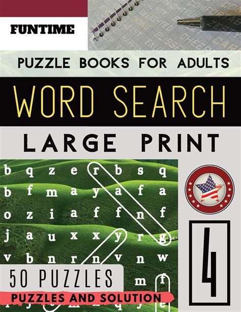 Buy Word Search Puzzle Books For Adults Large Print Funtime Activity