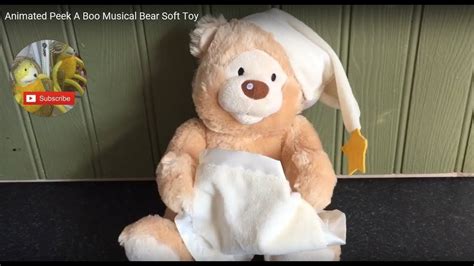 Cute Animated Peek A Boo Musical Bear Soft Toy Youtube