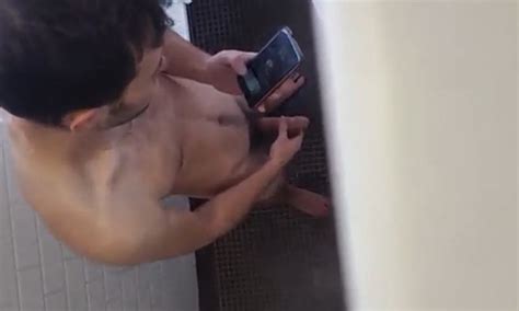 Guy Caught Jerking Off In A Shower Stall Spycamfromguys Hidden Cams