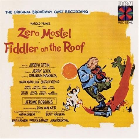 Fiddler On The Roof Original Broadway Cast 1964 Amazones Cds Y