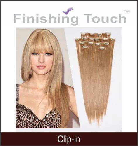Natural Human Hair Finishing Touch Clip In Extension For Personal