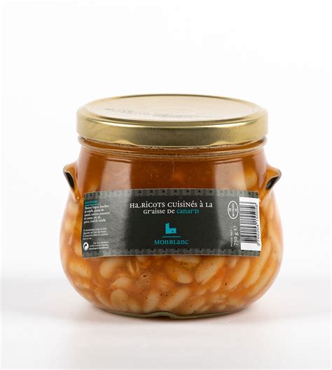 Haricots cuisinés à la graisse de canard 750 Gr