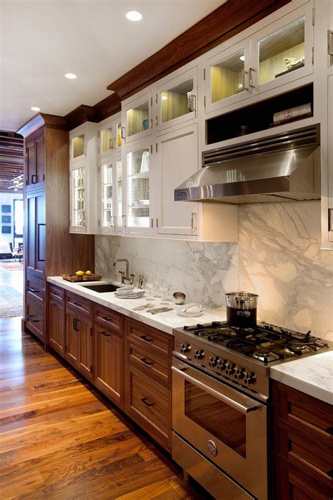 American kitchen cabinets did a really nice job. Rutt Cabinetry on | Walnut kitchen, Galley kitchen ...
