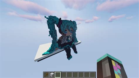 I Build Hatsune Miku In Minecraft Rhatsune