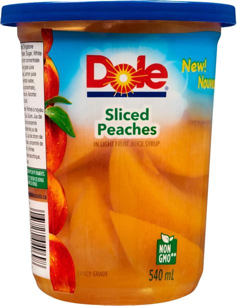 Dole Sliced Peaches In Light Fruit Juice Syrup 540 Milliliters Amazon
