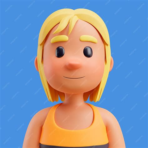 Free Psd 3d Illustration Of Human Avatar Or Profile