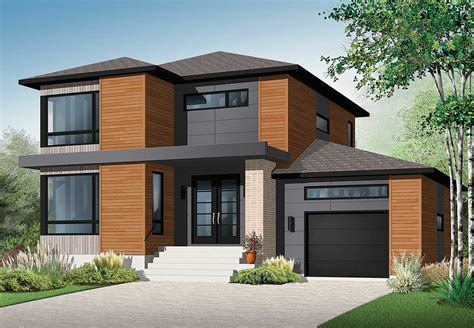See more ideas about garage house plans, garage house, house so you have always wanted to build a rustic dream home, perhaps out in the wilderness somewhere, or you just want a simple home to complement your. Stately Modern with Garage - 22322DR | Architectural ...