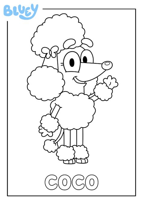 Bluey Printable Coloring Pages Printable Calendar Porn Sex Picture