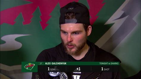 Alex Galchenyuk On The Minnesota Wilds 3 2 Win Over San Jose Youtube