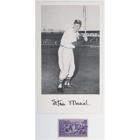 Ted Williams Baseball Hall Of Famer Signed Postage Stamp Plus