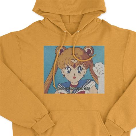 Sailor Moon Aesthetic Unisex Hoodies Anime Sweatshirt Kawaii Etsy