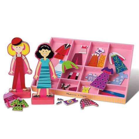 Melissa And Doug Magnetic Dress Up Dolls Abby And Emma Jouets Lol Toys