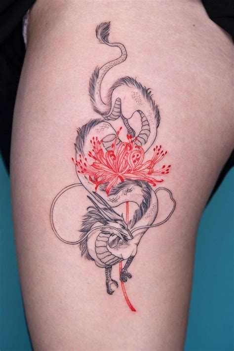 55 Pretty Dragon Tattoos To Inspire You In 2020 Korean Tattoos