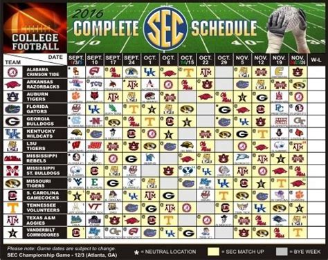 Sec Football Tv Schedule Week 5 Vanita Sheppard