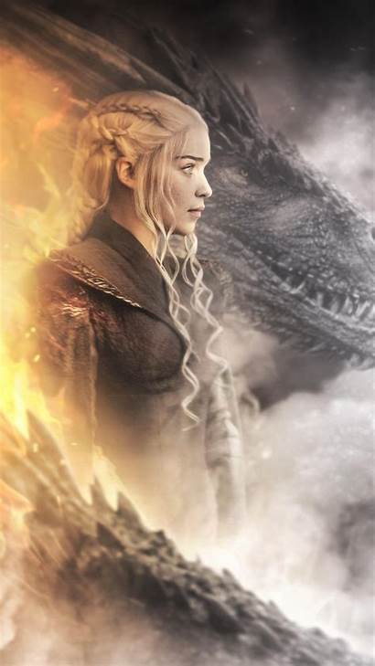 Thrones Daenerys 4k Dragon Targaryen Iphone Wallpapers