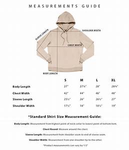 Hoodie Size Chart Aetos Apparel
